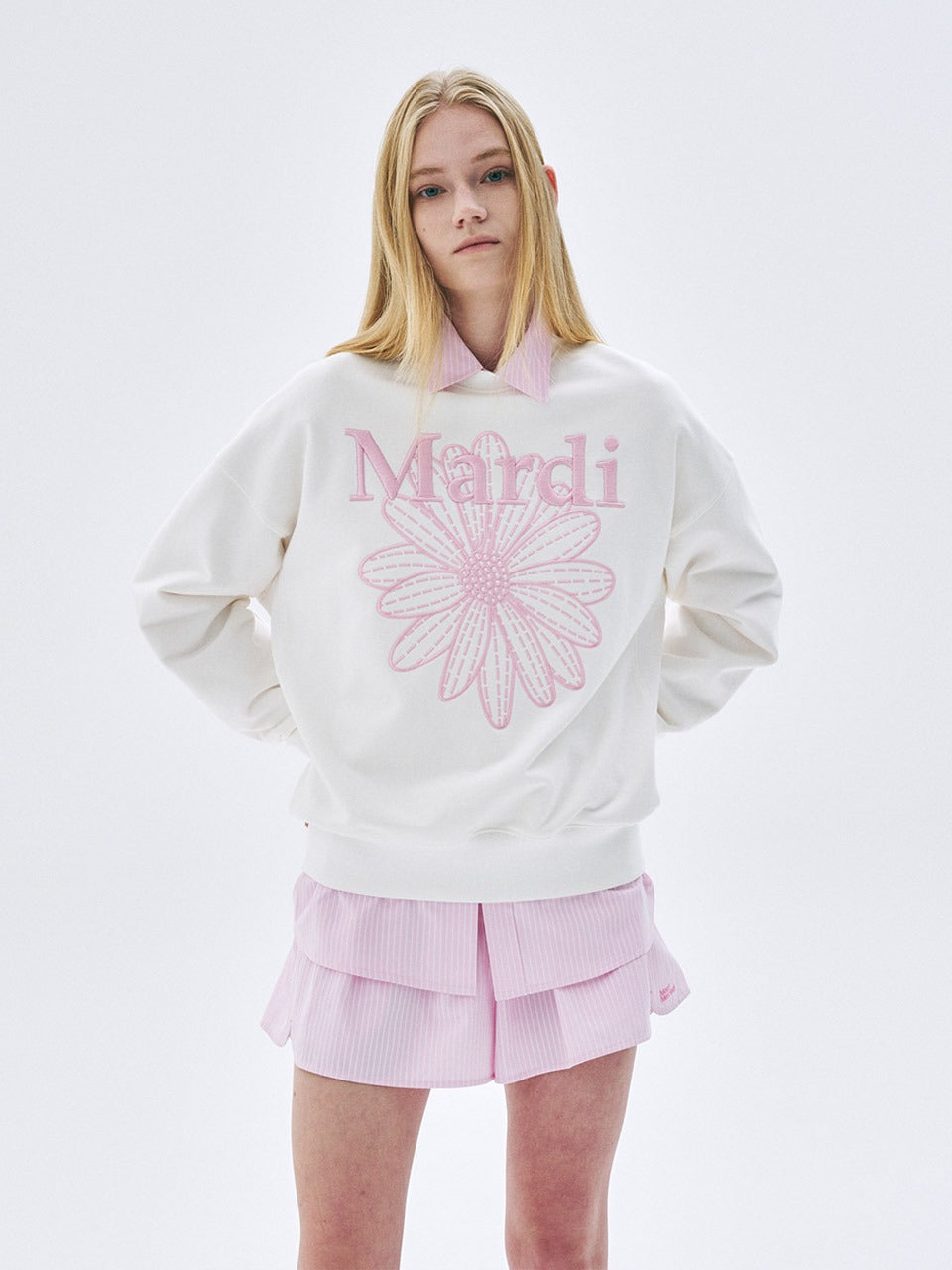 MARDI MERCREDI Sweatshirt Flowermardi Needlework