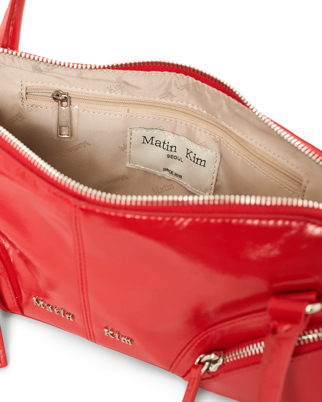 MATIN KIM 037 Curve Zip Baguette Bag (3colors)