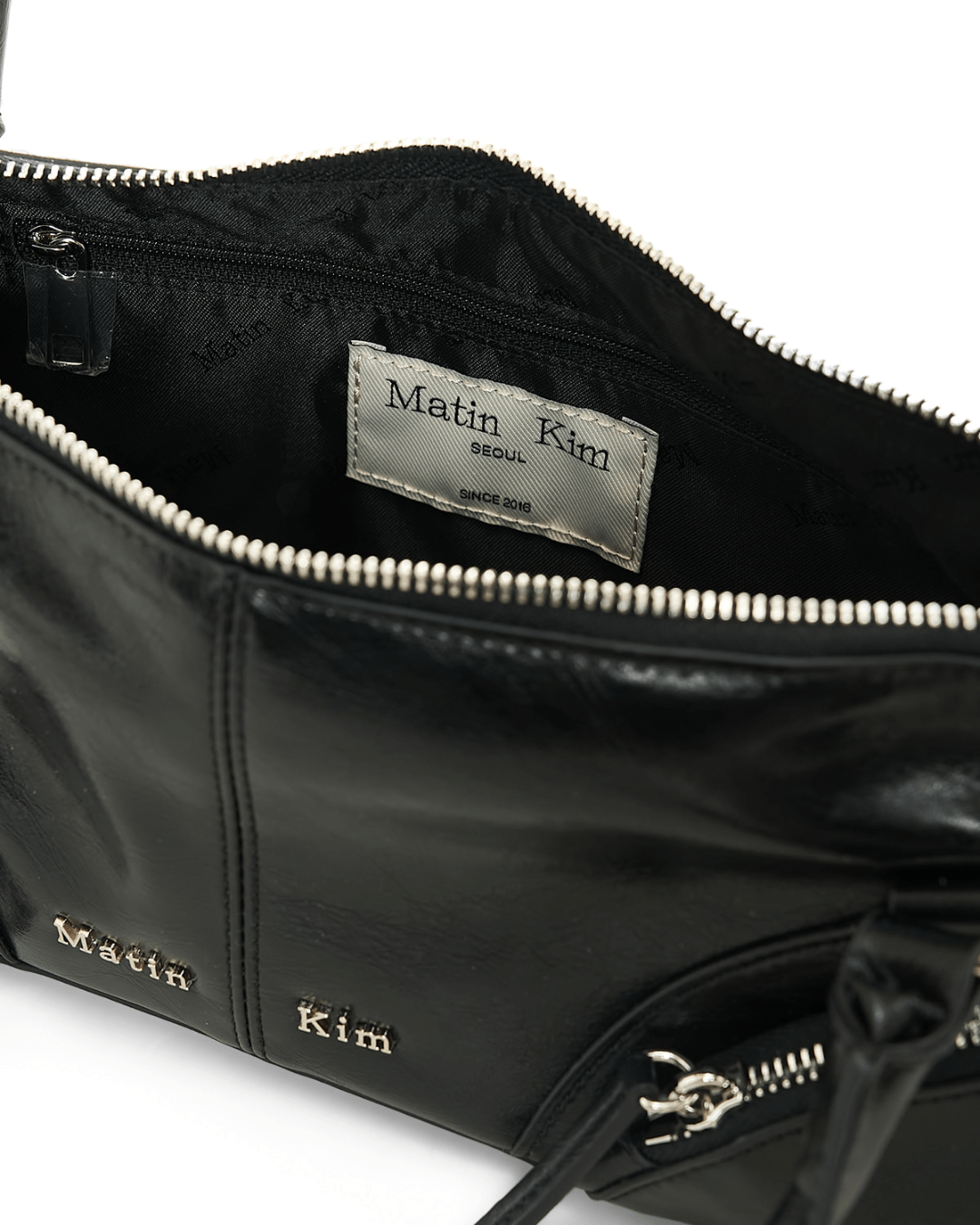 MATIN KIM 037 Curve Zip Baguette Bag (3colors)