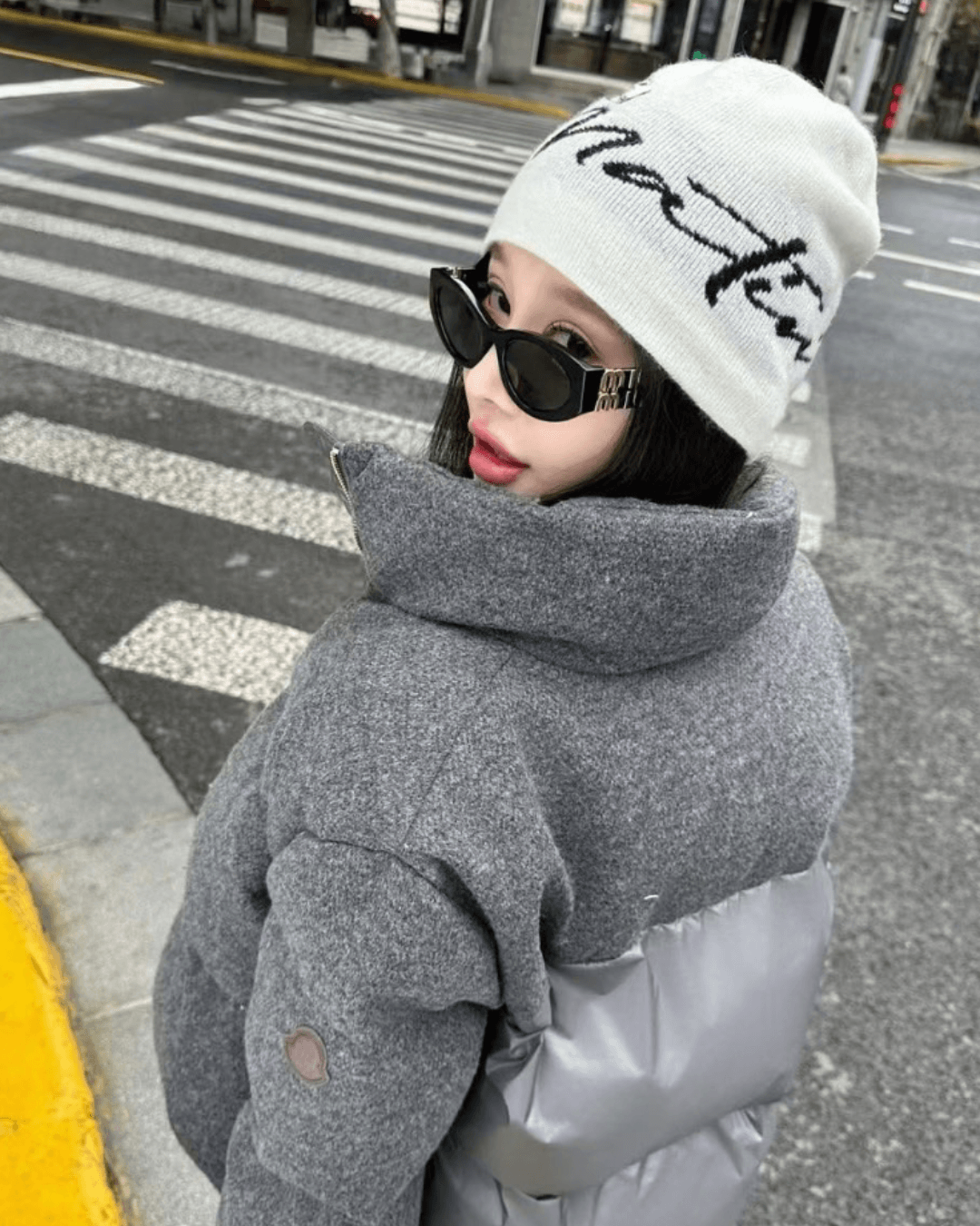 MATIN KIM 039 Logo Script Beanie