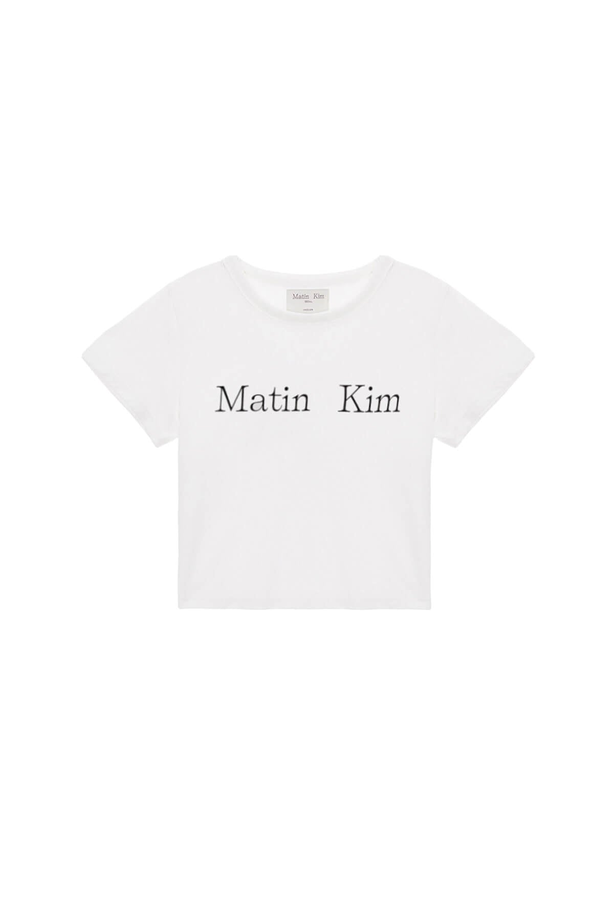 MATIN KIM Logo Crop Top