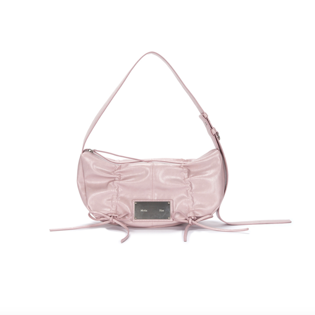 MATIN KIM Shirring Ribbon Round Bag