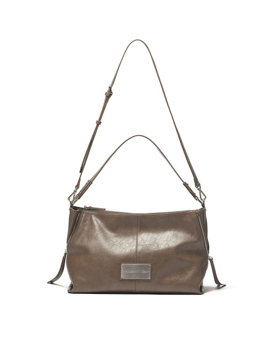 MATIN KIM Side Zipper Shoulder Bag - Black 机车包大号 （Ship End of July)