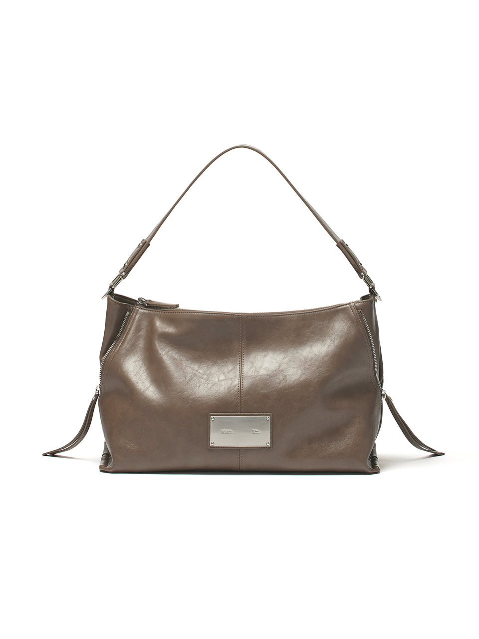 MATIN KIM Side Zipper Shoulder Bag - Black 机车包大号 （Ship End of July)