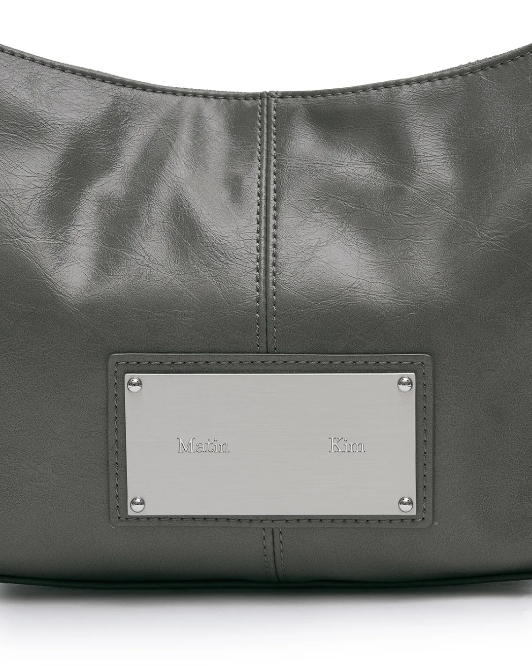 MATIN KIM 052 Eyelet Shirring Shoulder Bag