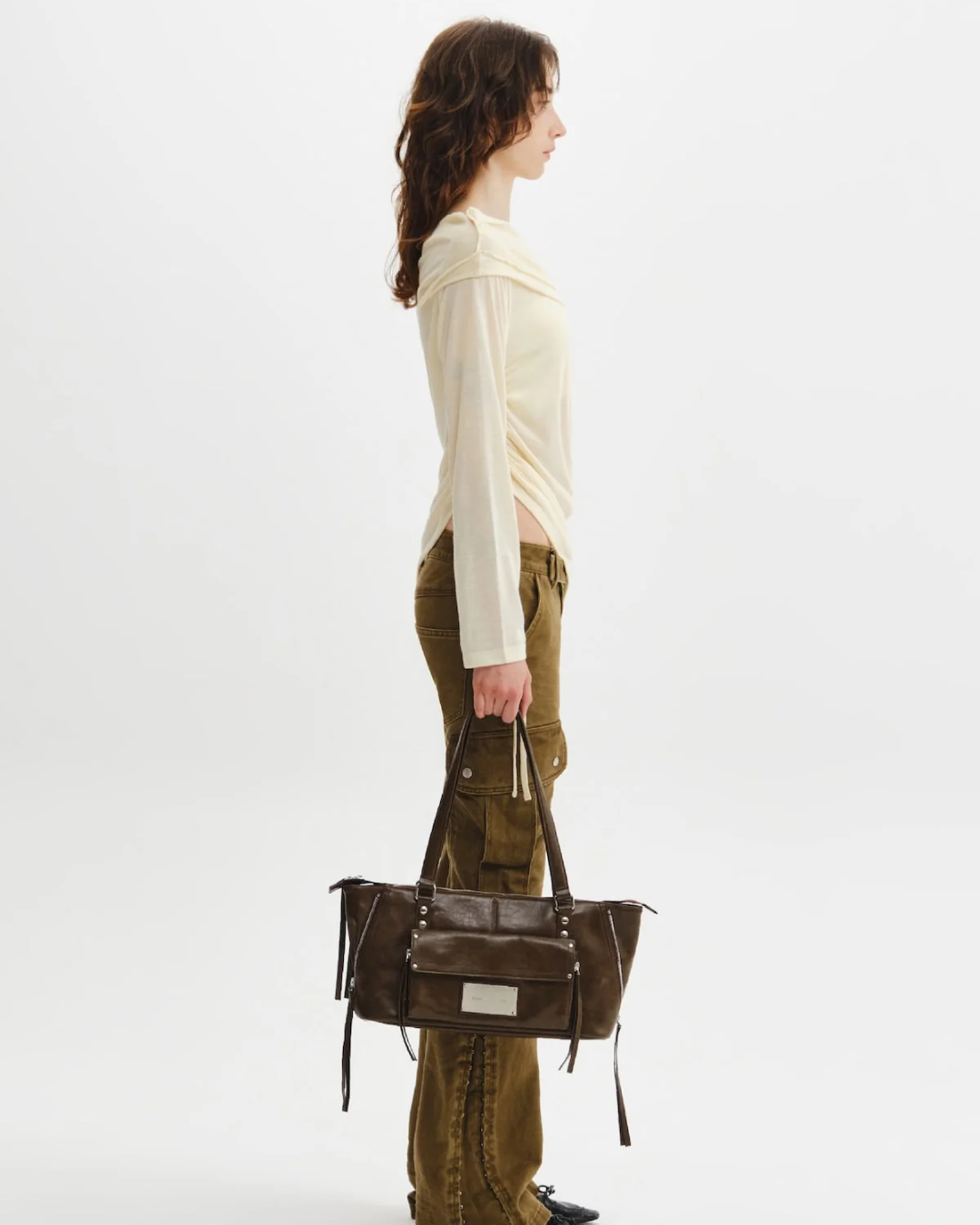 MATIN KIM 054 Flap Pocket Shoulder Bag