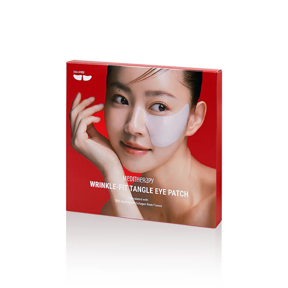 [READY STOCK] MEDITHERAPY Collagen Wrinkle-fit Tangle Eye Patch | 4 Pairs