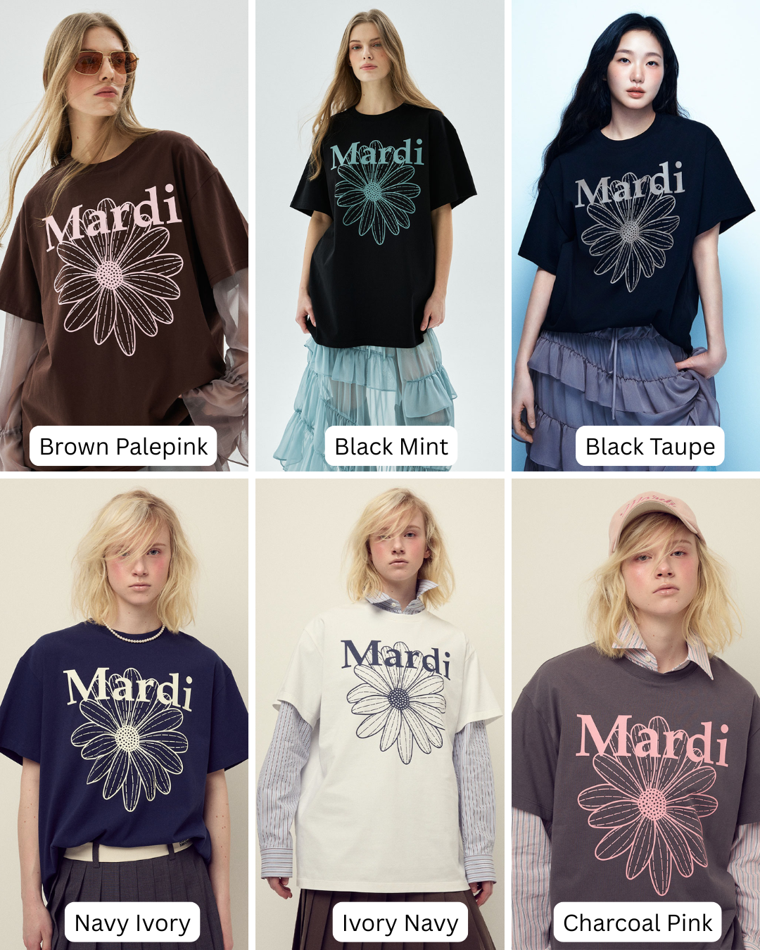 MARDI MERCREDI Unisex Tshirt Flowermardi