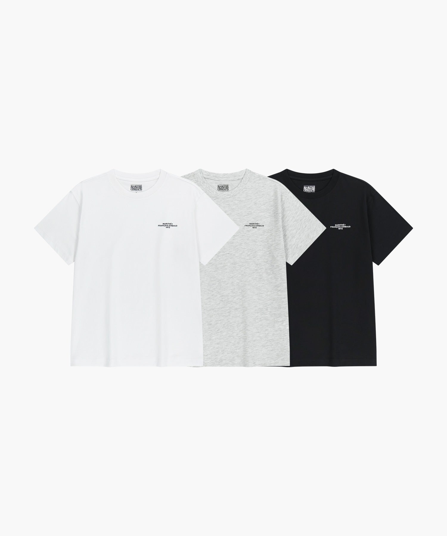 Marithe 05 3Pack Lettering Logo Tee Mix