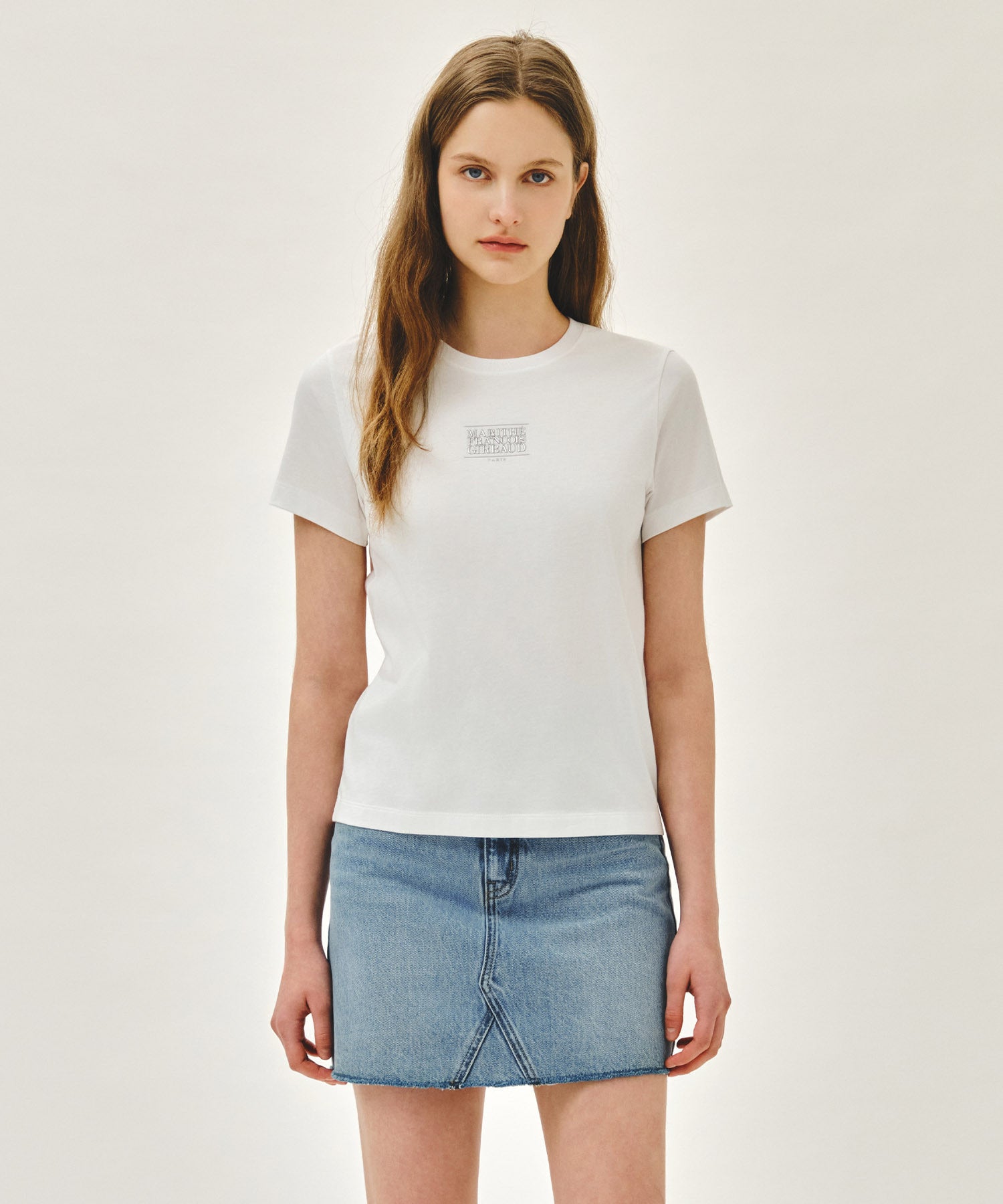 Marithe 058 W SMALL CLASSIC LOGO TEE