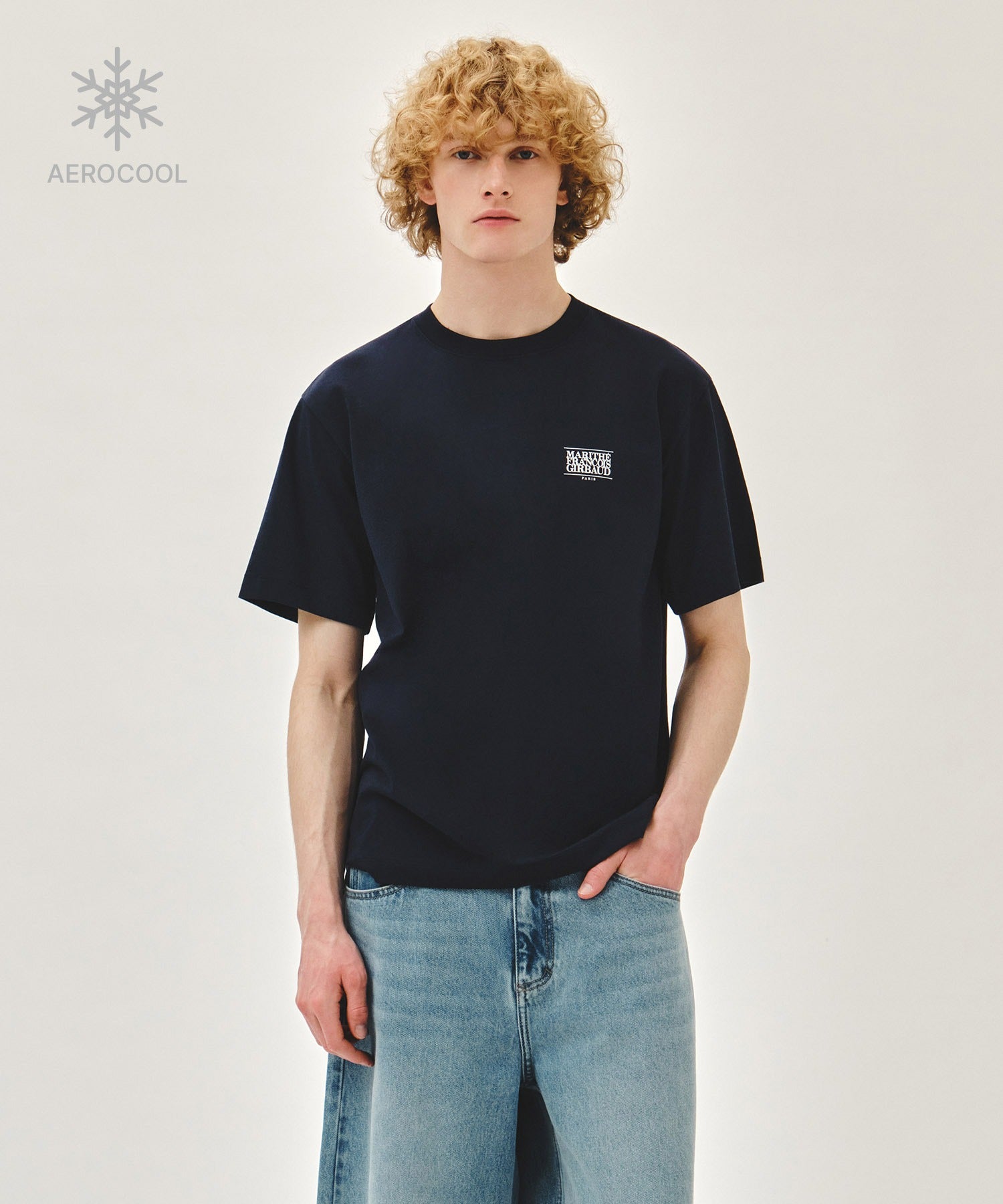 Marithe 073 AEROCOOL SMALL CLASSIC LOGO TEE (unisex)