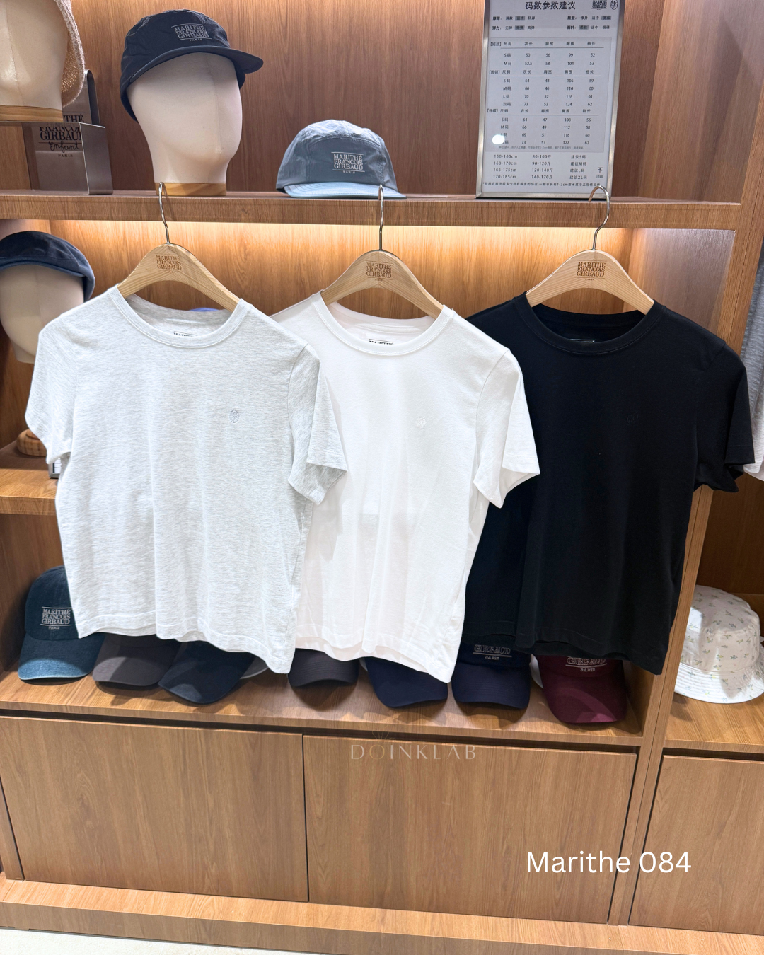 Marithe 084 W 3PACK CIRCLE LOGO TEE mix
