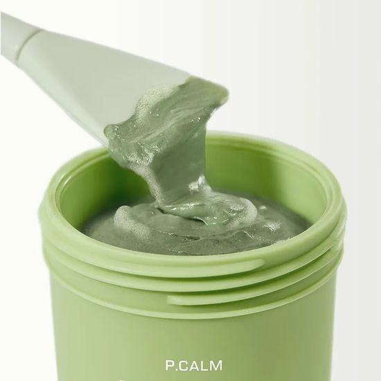 [READY STOCK] P.CALM Holy Basil Bubble Deep Mask | 90g + Brush