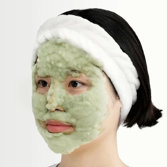 [READY STOCK] P.CALM Holy Basil Bubble Deep Mask | 90g + Brush