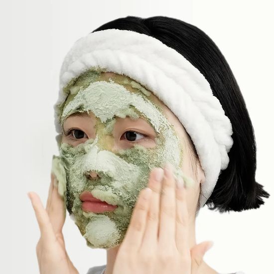 [READY STOCK] P.CALM Holy Basil Bubble Deep Mask | 90g + Brush