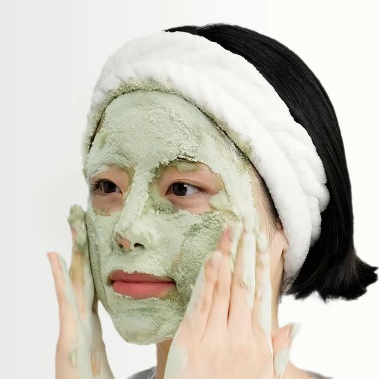 [READY STOCK] P.CALM Holy Basil Bubble Deep Mask | 90g + Brush