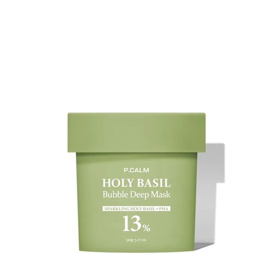 [READY STOCK] P.CALM Holy Basil Bubble Deep Mask | 90g + Brush
