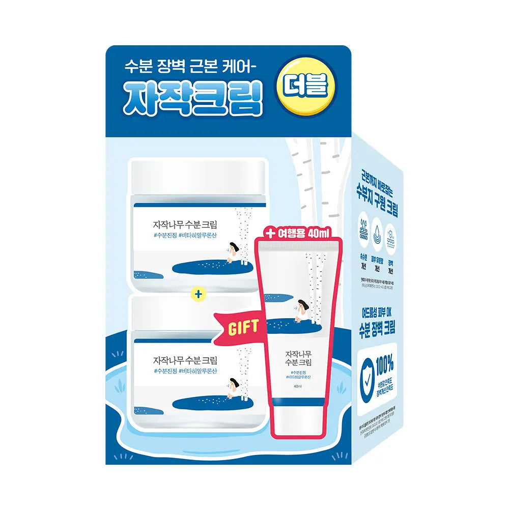 ROUNDLAB Birch Juice Moisturizing Cream | 80ml+80ml+40ml