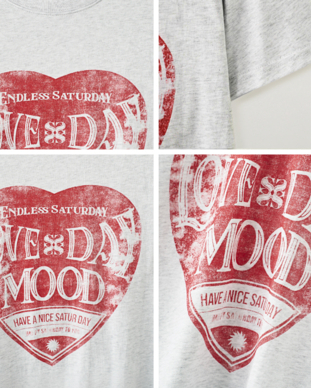 SATUR 002 (W) Saturday Retro Mood Graphic T-Shirt