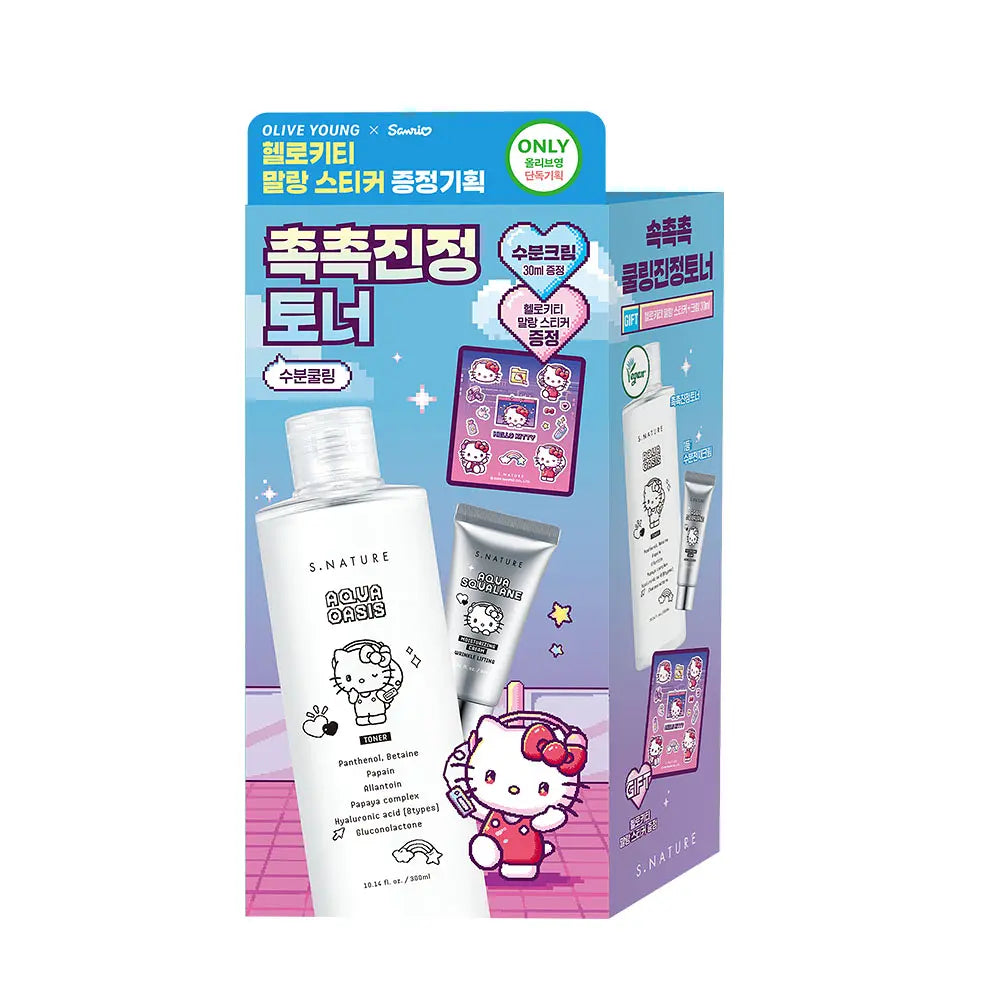 S.NATURE Aqua Oasis Toner | 300ml FREE Gel Cream 30ml