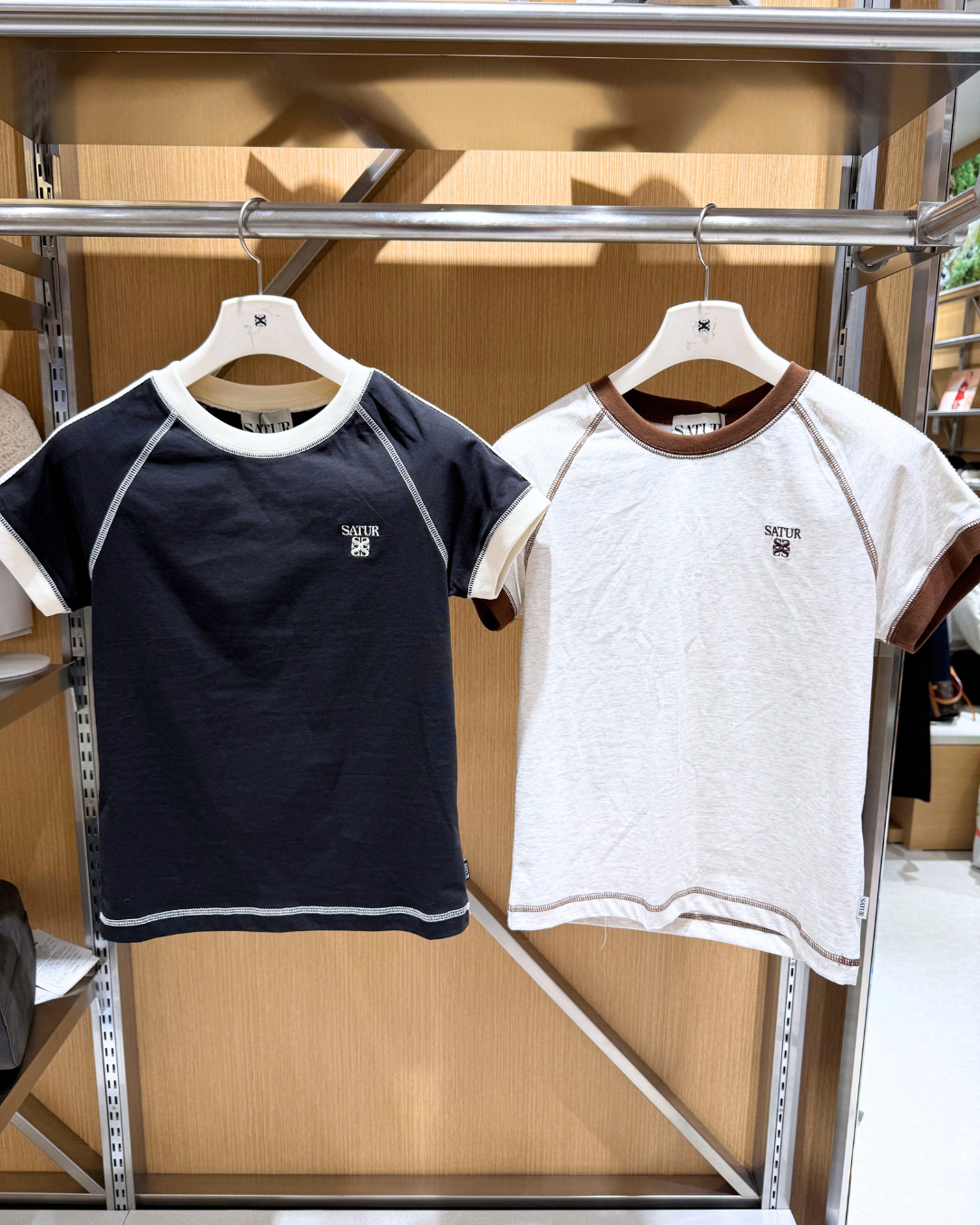 SATUR 005 (W) Lawton Stitch Ringer T-Shirt