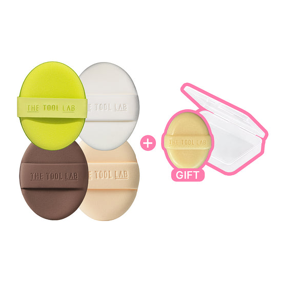THE TOOL LAB Puff Set (Original Size) | Free Brush Soap