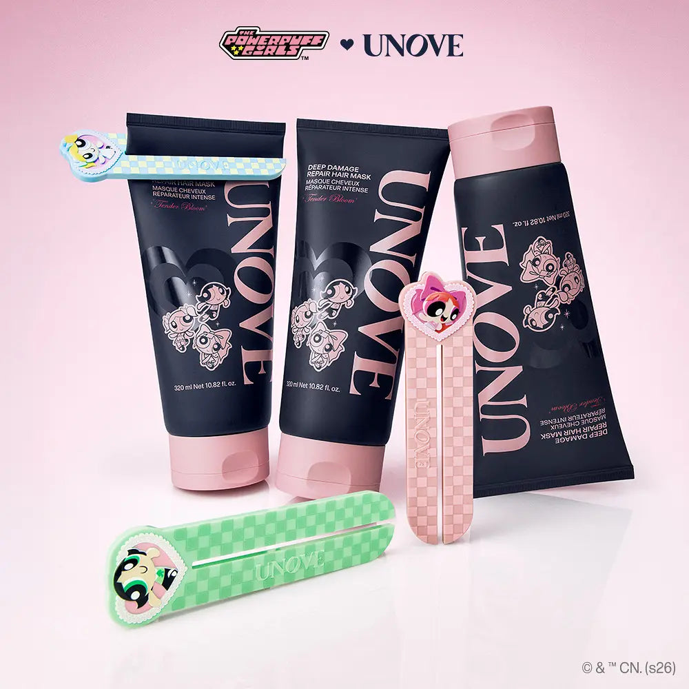 UNOVE Deep Damage Repair Hair Mask Tender Bloom | 320ml + 320ml Free Squeezer
