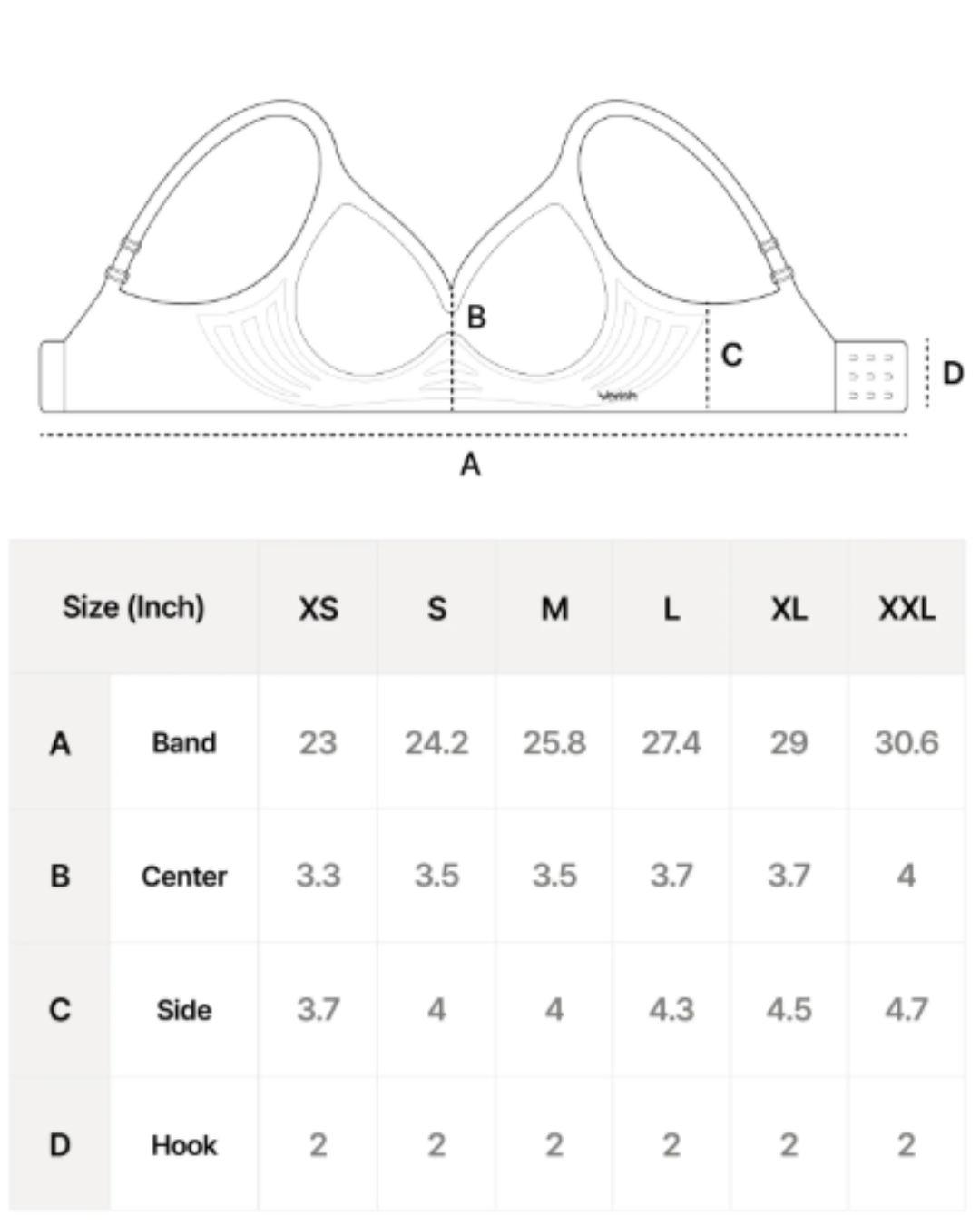 VERISH 008 Cool Fit Bra Volume Fit