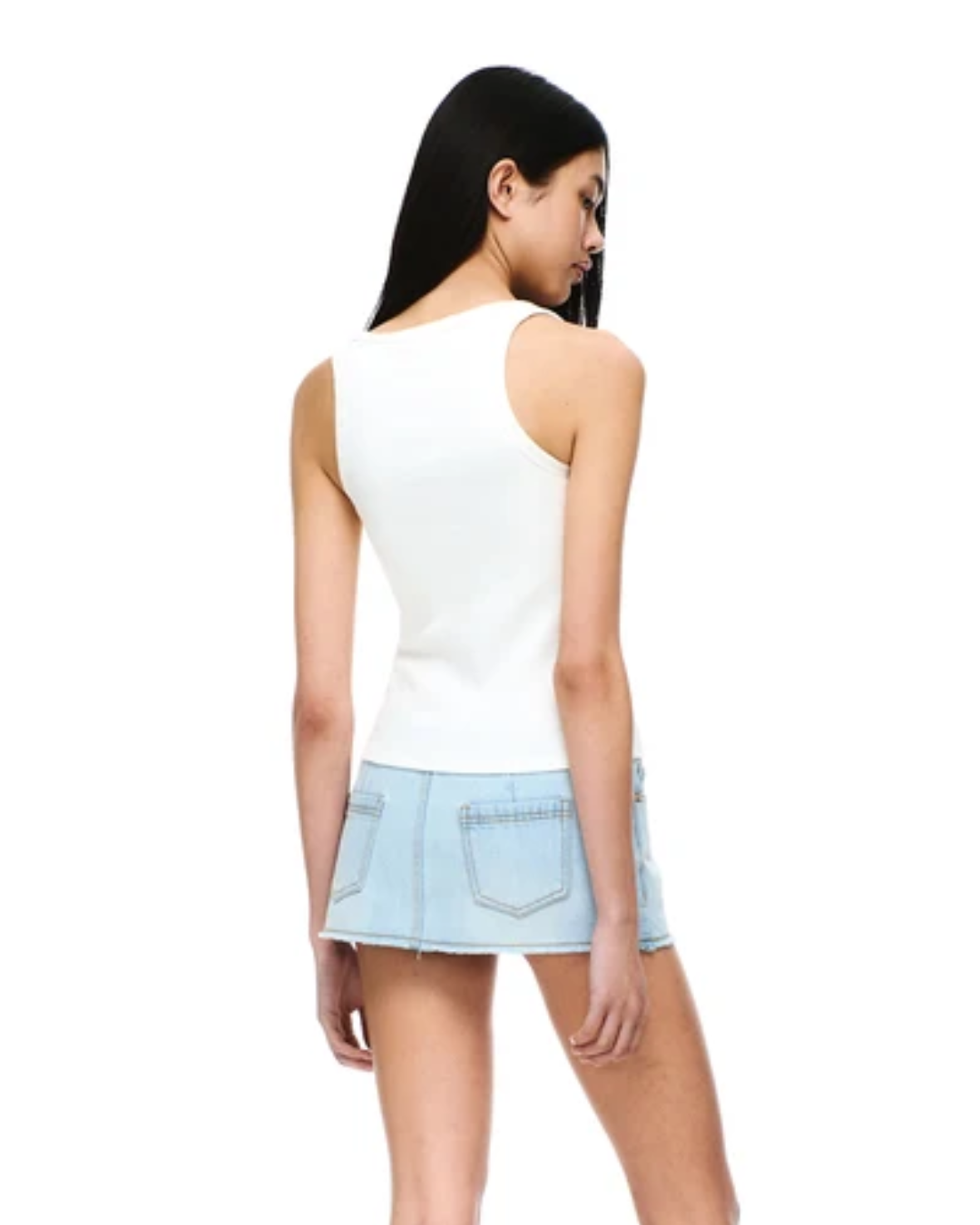 VERISH 026 Cotton Rib U Neck Bra Top