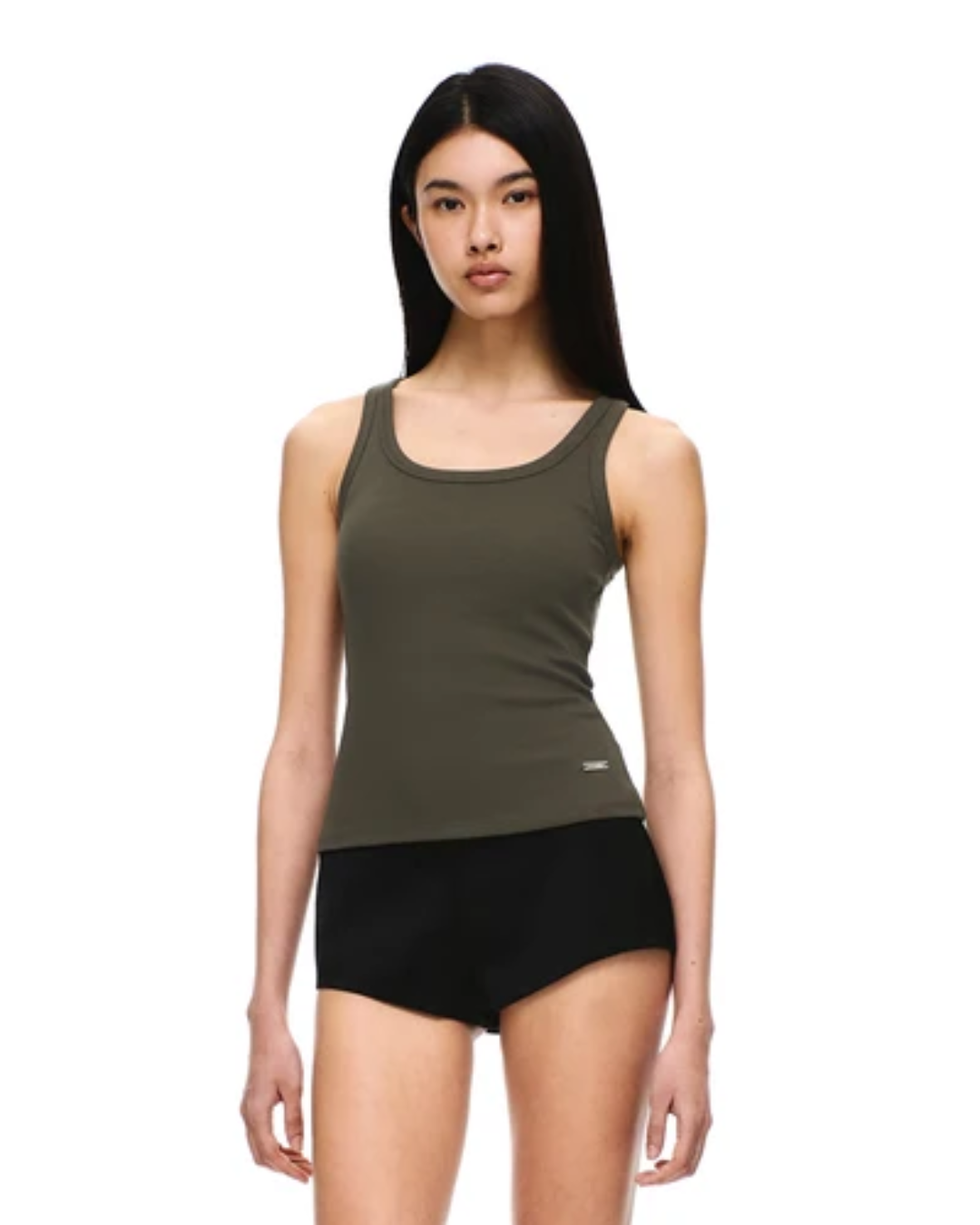VERISH 026 Cotton Rib U Neck Bra Top
