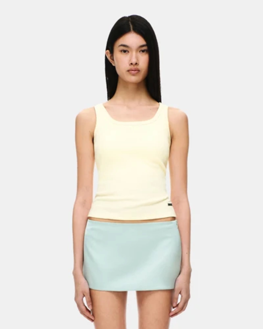 VERISH 026 Cotton Rib U Neck Bra Top
