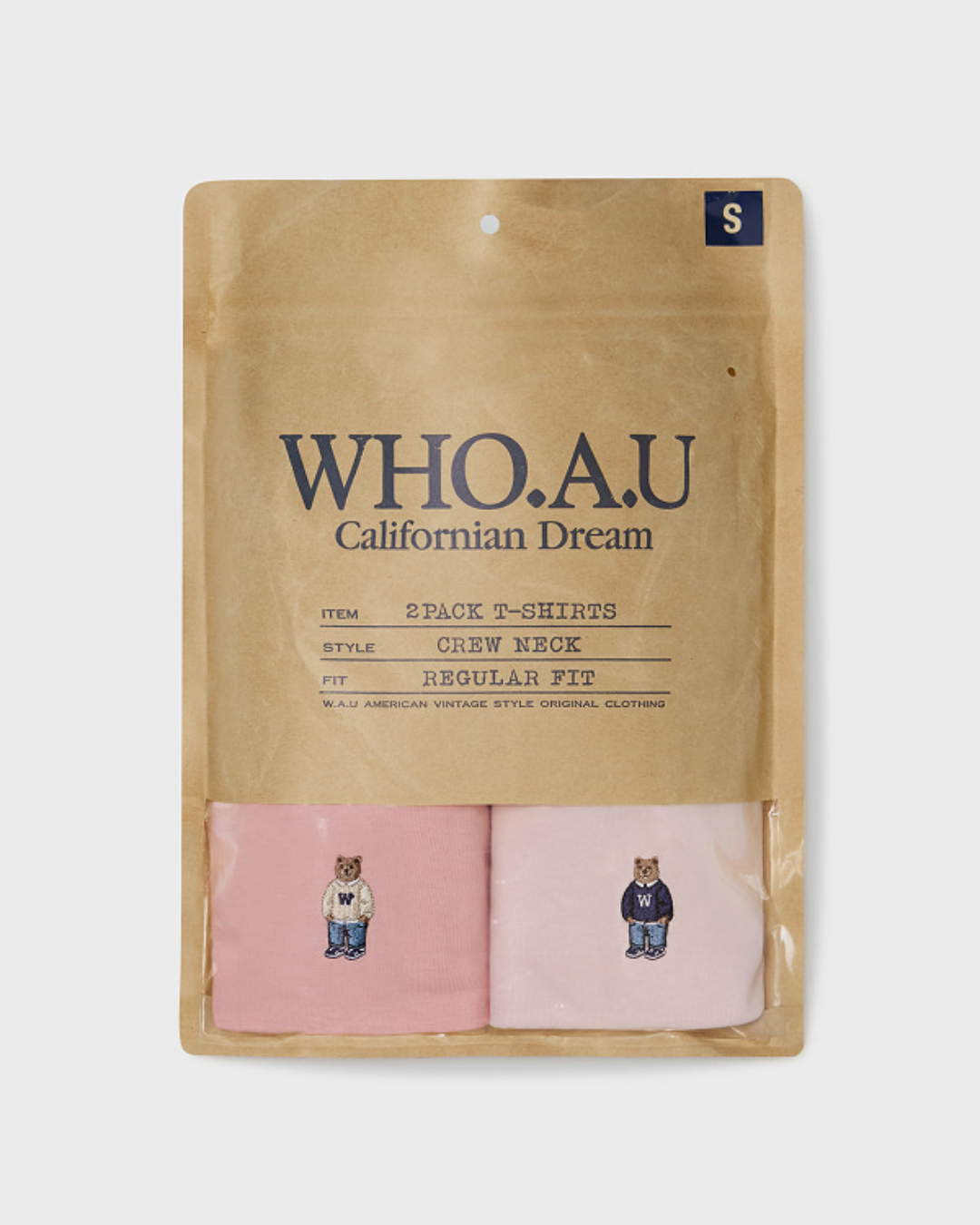 WHOAU 06 纯色2件套 (2PACK)Steve Solid T-shirt