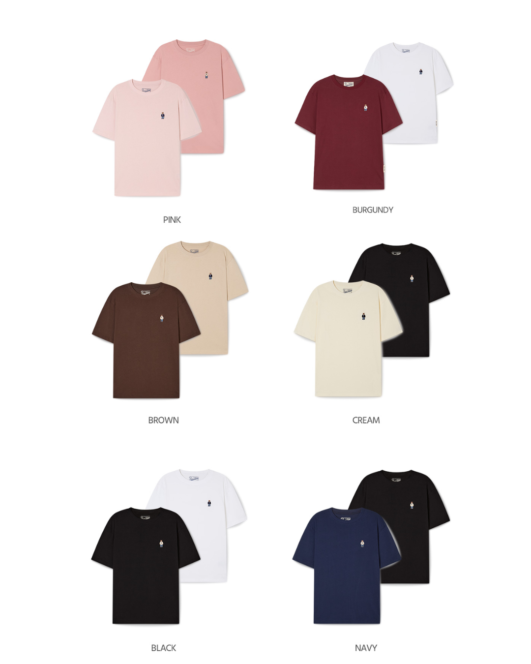 WHOAU 06 纯色2件套 (2PACK)Steve Solid T-shirt