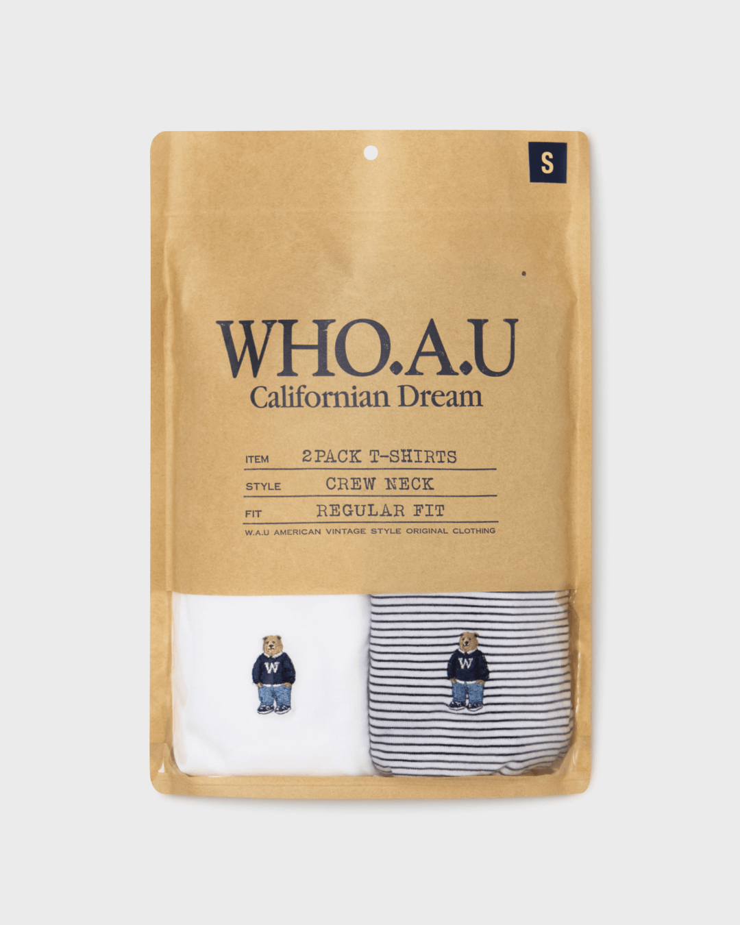 WHOAU 04 细线条2件套 2PACK Steve Pin Stripe T-shirt