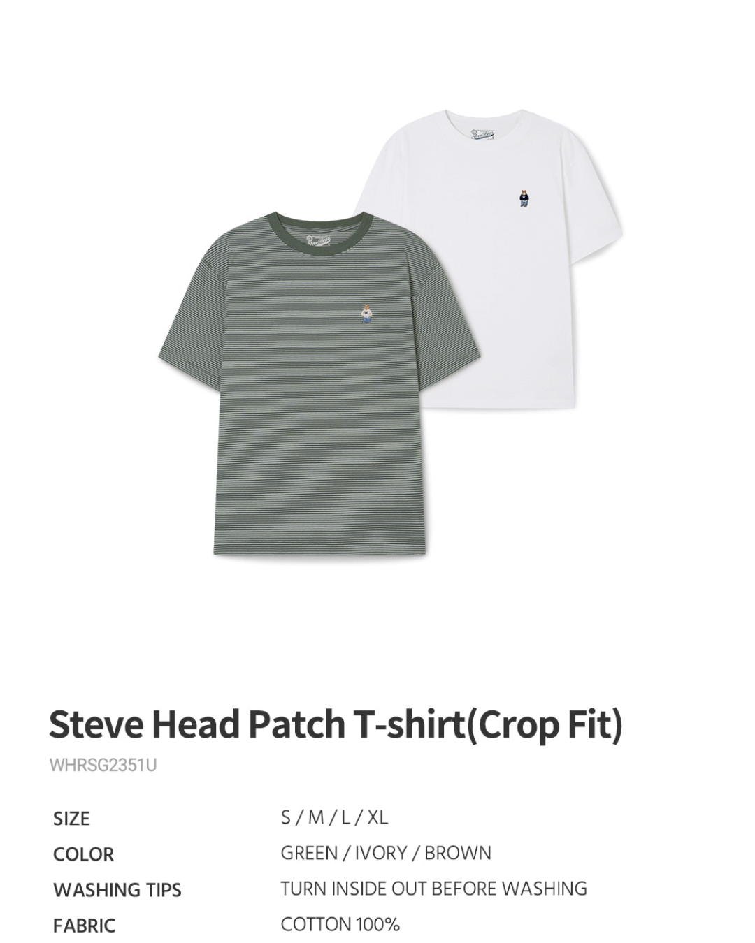 WHOAU 04 细线条2件套 2PACK Steve Pin Stripe T-shirt