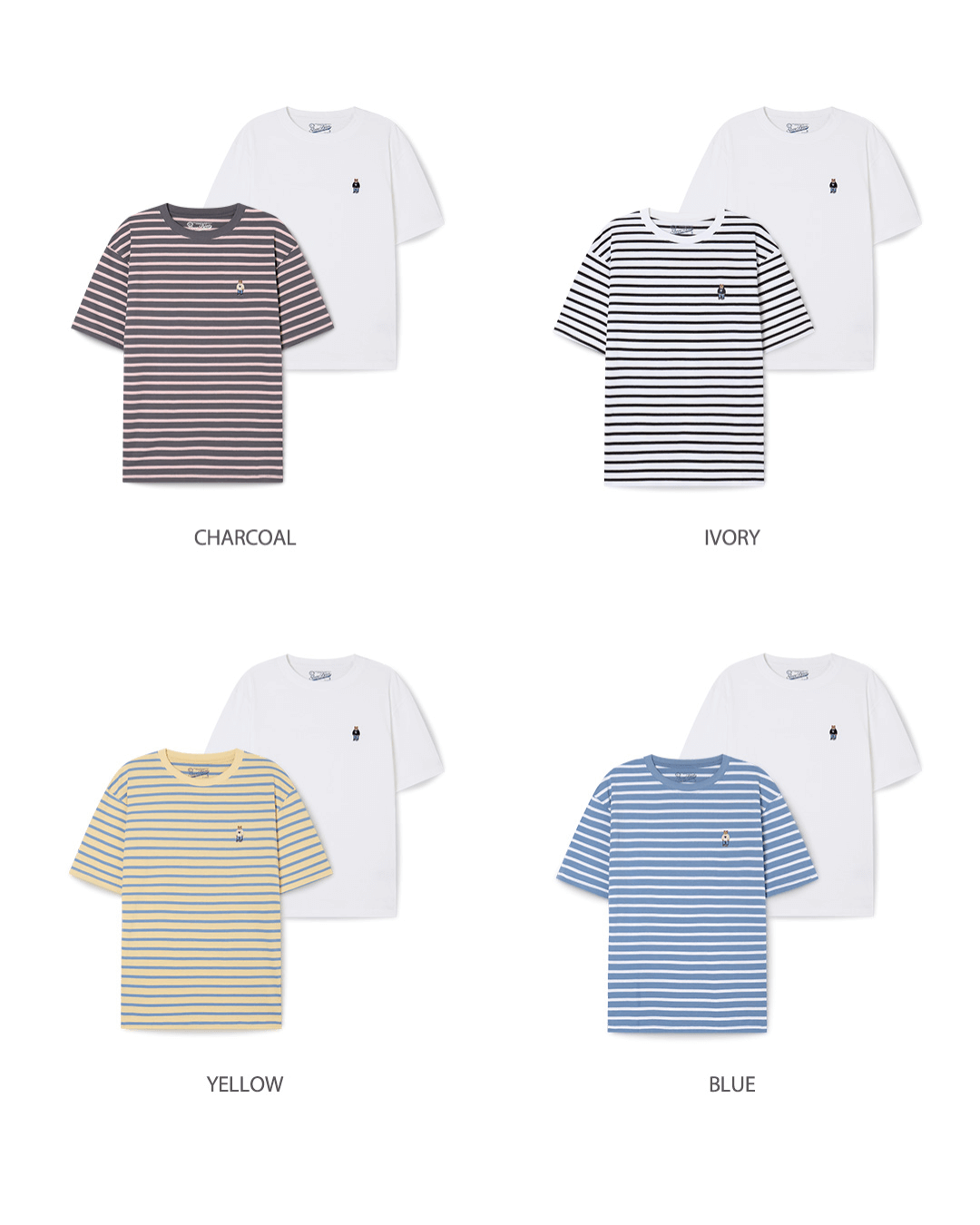 WHOAU 05 粗线条2件套 (2PACK)Steve Stripe T-shirt