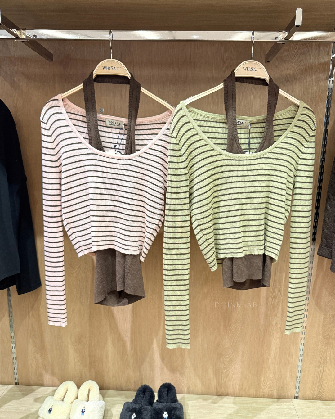 WHOAU 017 Halterneck Layered Pullover