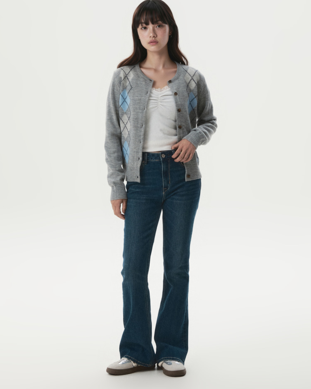 WHOAU 019 Argyle Cardigan