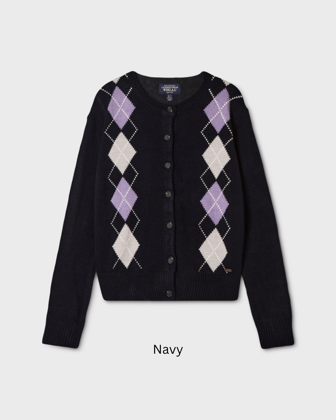 WHOAU 019 Argyle Cardigan