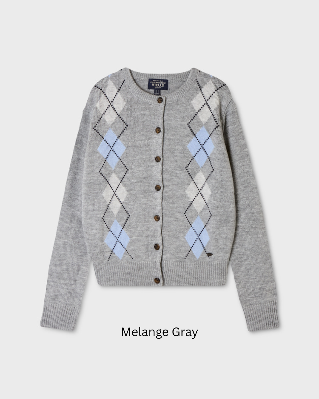 WHOAU 019 Argyle Cardigan