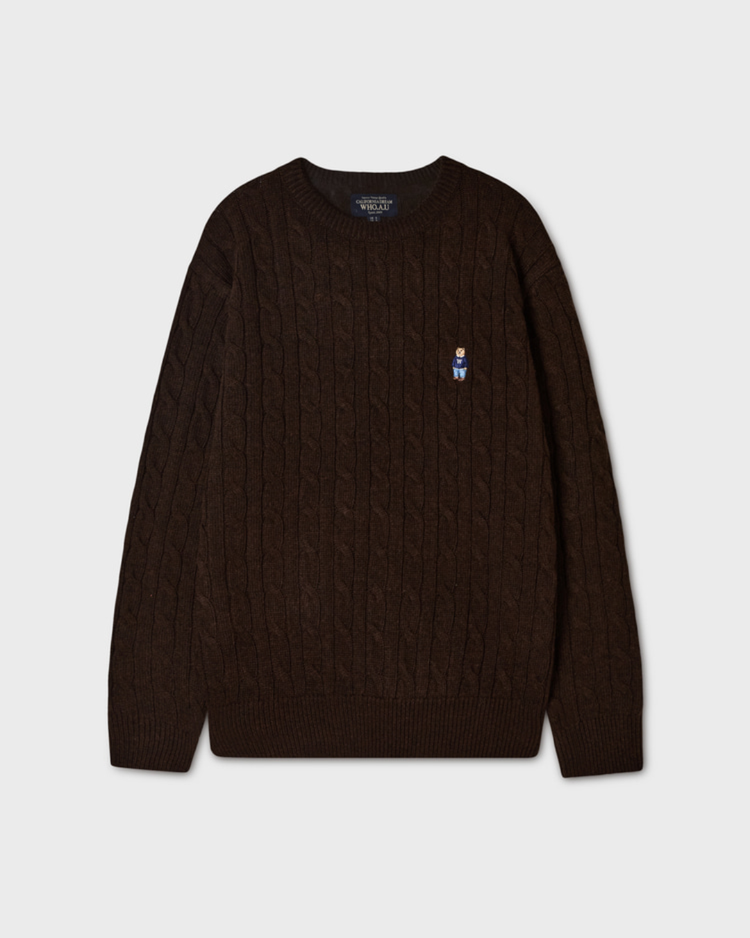 WHOAU 025 Steve Cable R-neck Pullover(U)