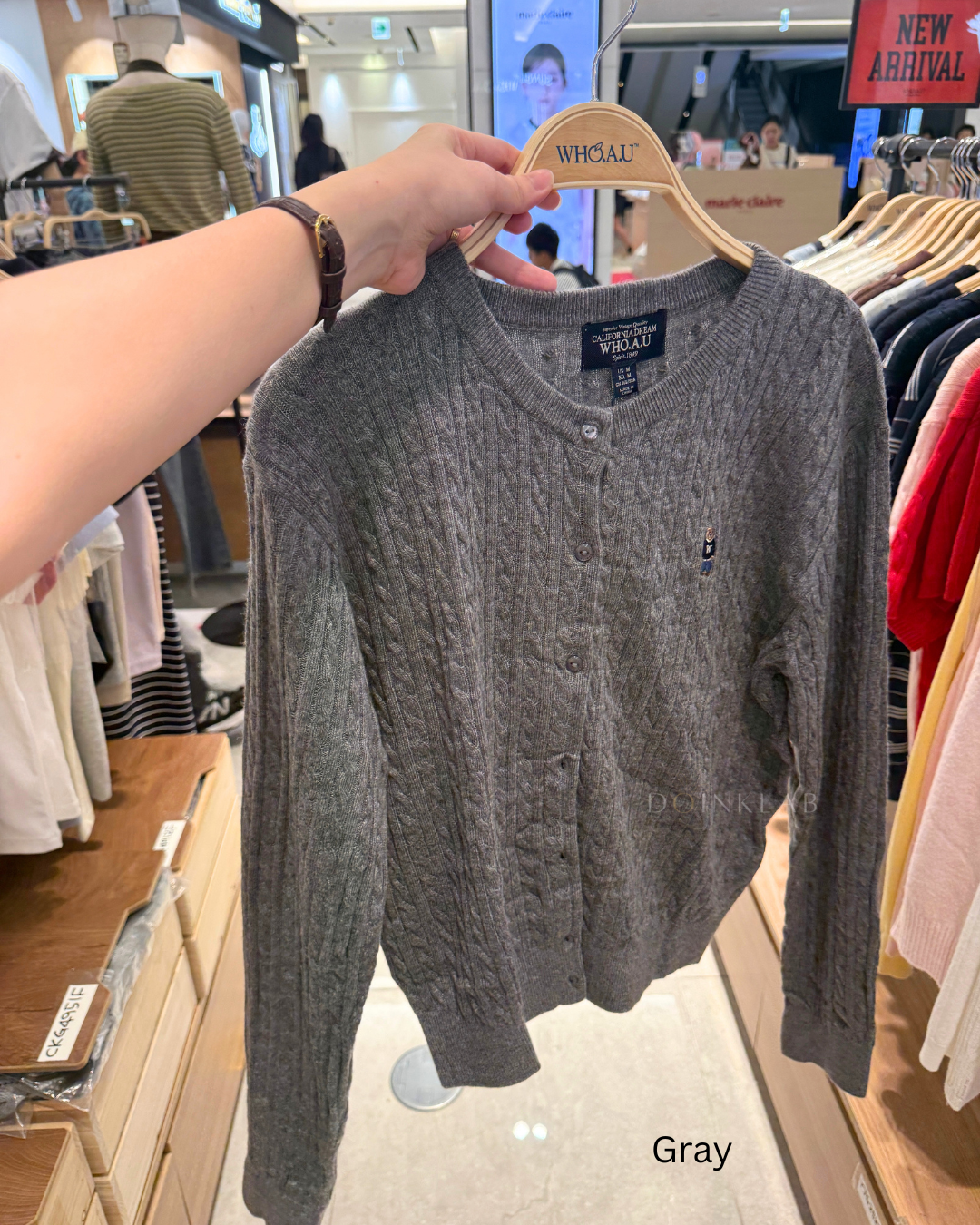 WHOAU 07 薄针织开衫 Steve Cable Cardigan