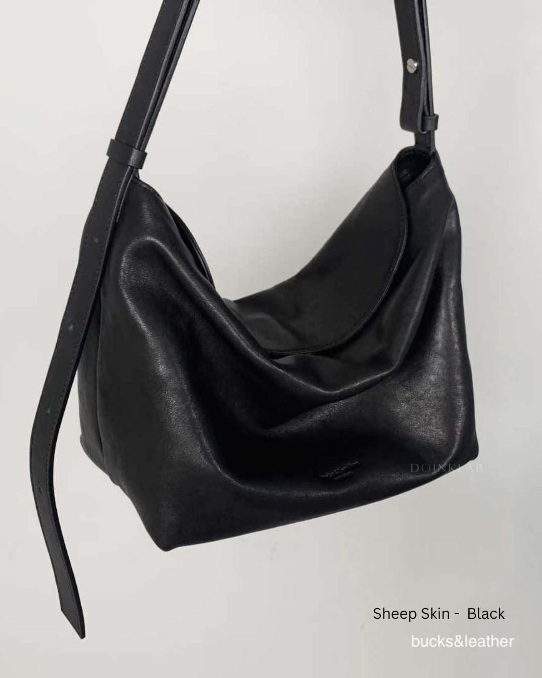 Bucks and Leather Folding Shoulder 慵懒包 中号 M 002