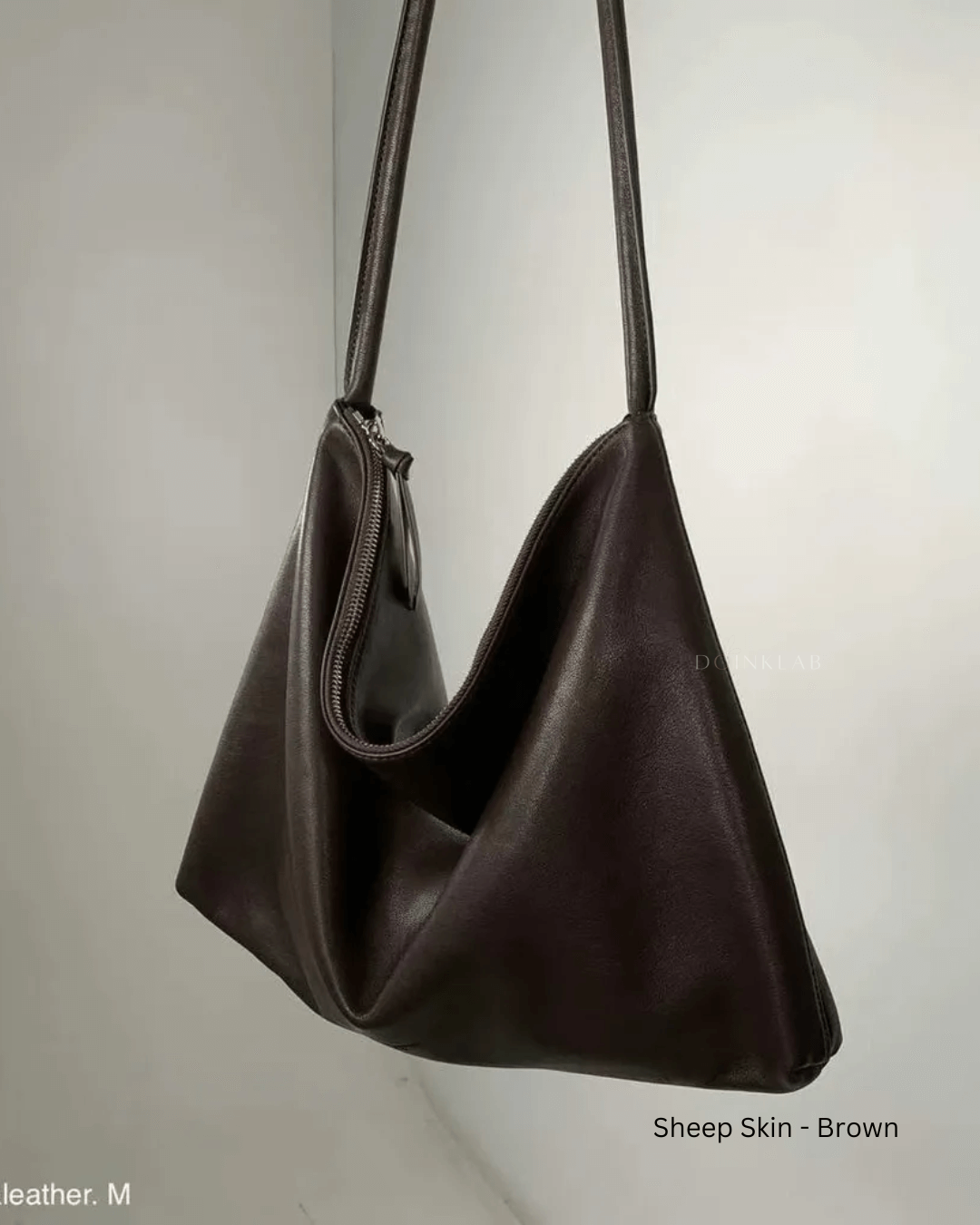 Bucks and Leather Momo M 拉链慵懒垂坠款 - 中号 M 008