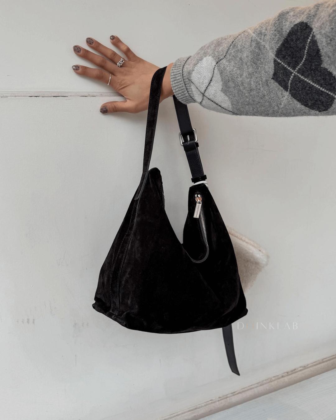 BUCKS AND LEATHER 046 Low Bag Suede
