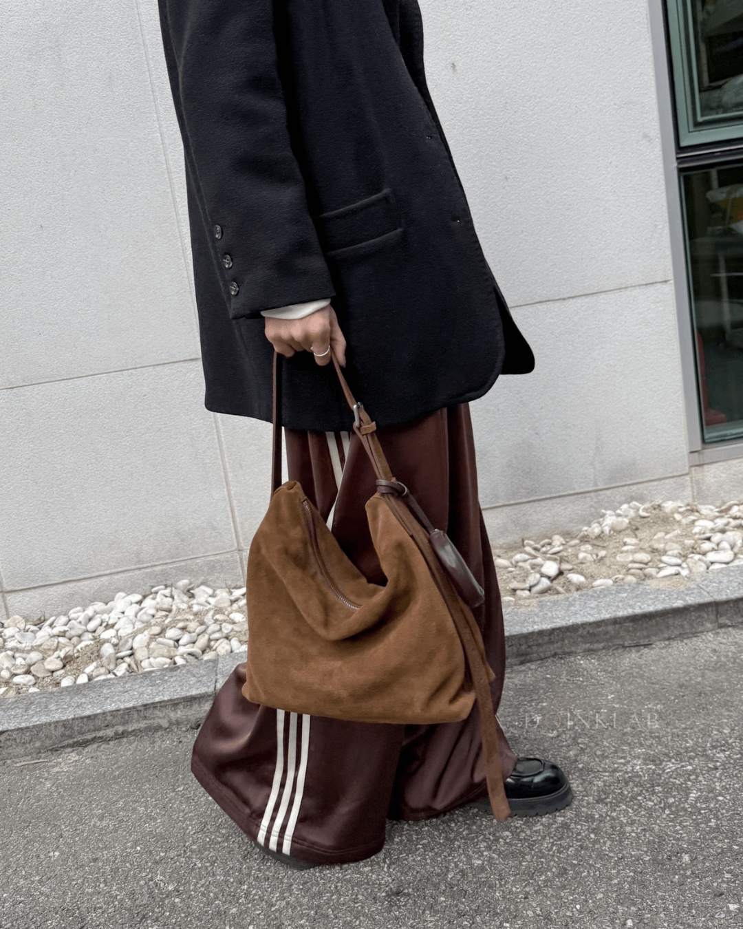 BUCKS AND LEATHER 046 Low Bag Suede