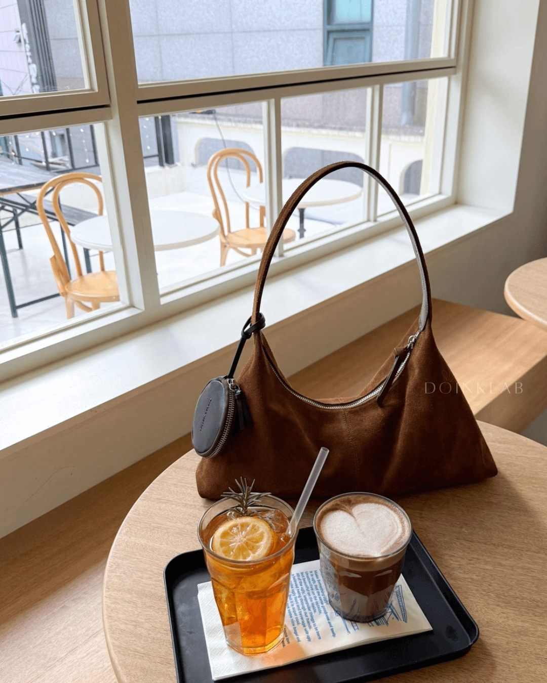 BUCKS AND LEATHER Monet Bag Suede 麂皮腋下包