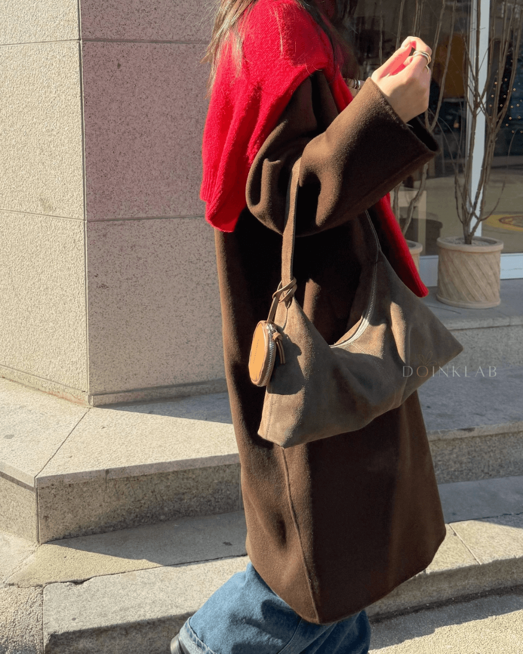 BUCKS AND LEATHER 041 Monet Bag Suede