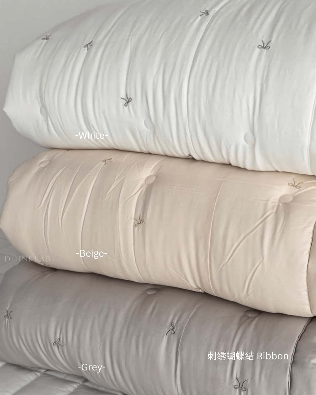 四季被 刺绣蝴蝶结 Comforter Ribbon
