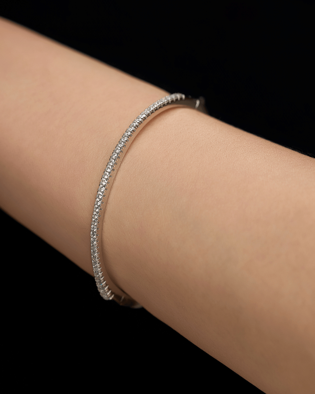 LLOYD 077 铜镀银 Tennis Bangle